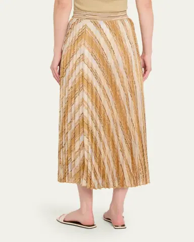 Missoni Pleated Brocade Midi Skirt | Thumbnail 3 Missoni Pleated Brocade Midi Skirt | Thumbnail 3