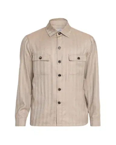 Cesare Attolini Men's Cashmere and Silk Herringbone Field Jacket | Thumbnail 1 Cesare Attolini Men's Cashmere and Silk Herringbone Field Jacket | Thumbnail 1