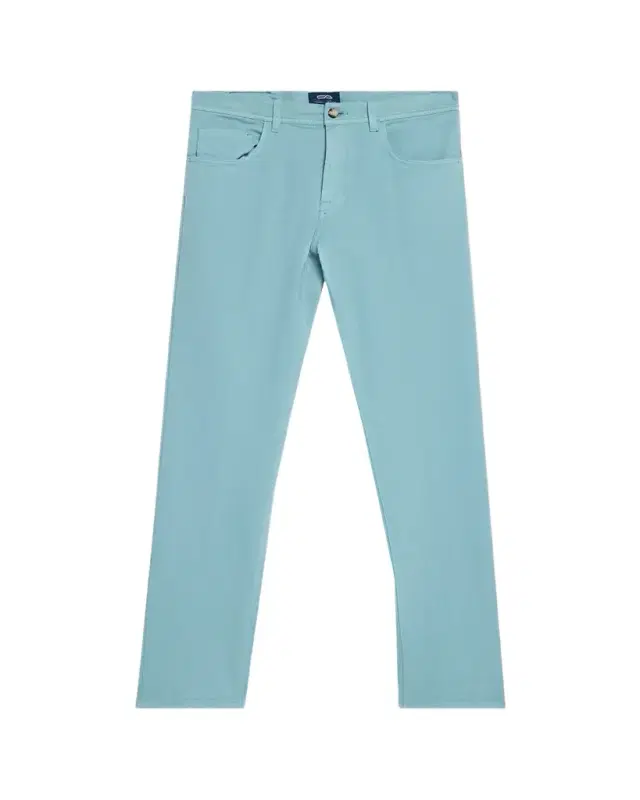 Men's Cotton Bull Slim Straight-Leg Five-Pocket Pants