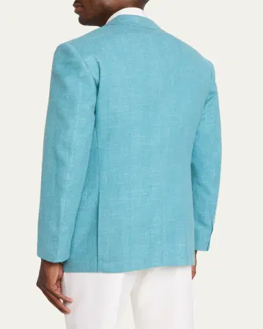 Cesare Attolini Men's Herringbone Patch Pocket Single-Breasted Sport Coat | Thumbnail 3 Cesare Attolini Men's Herringbone Patch Pocket Single-Breasted Sport Coat | Thumbnail 3