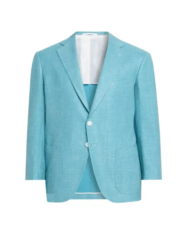 Cesare Attolini Men's Herringbone Patch Pocket Single-Breasted Sport Coat