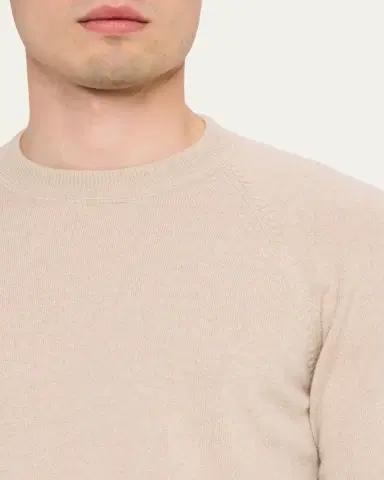 Fioroni Men's Sweatshirt-Style Cashmere Crewneck Sweater | Thumbnail 10 Fioroni Men's Sweatshirt-Style Cashmere Crewneck Sweater | Thumbnail 10