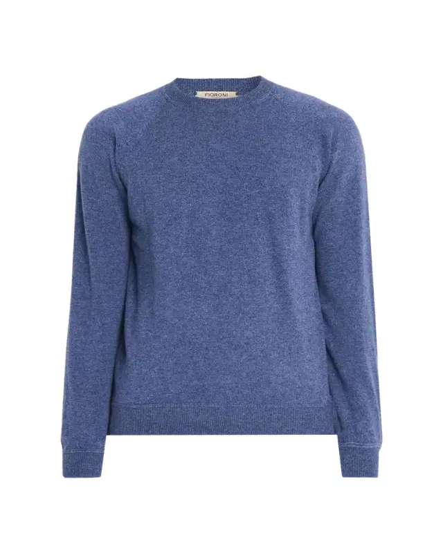 Men's Sweatshirt-Style Cashmere Crewneck Sweater