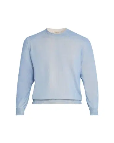 Fioroni Men's Duvet Cashmere Crewneck Sweater | Thumbnail 1 Fioroni Men's Duvet Cashmere Crewneck Sweater | Thumbnail 1