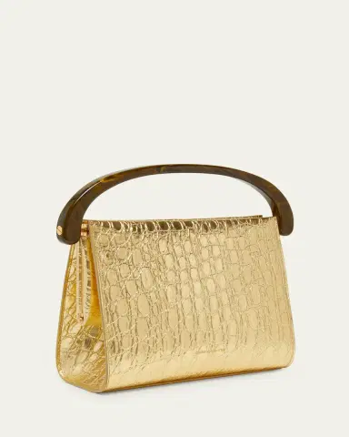 Dries Van Noten Croc-Embossed Leather Top-Handle Bag | Thumbnail 3 Dries Van Noten Croc-Embossed Leather Top-Handle Bag | Thumbnail 3