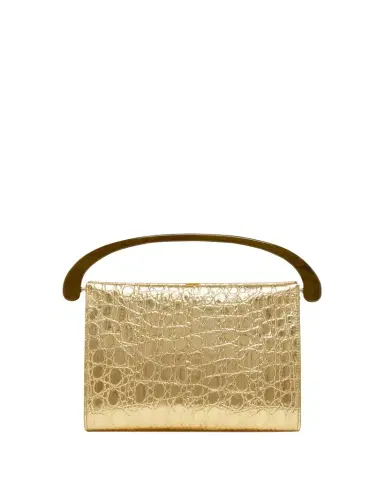 Dries Van Noten Croc-Embossed Leather Top-Handle Bag | Thumbnail 1 Dries Van Noten Croc-Embossed Leather Top-Handle Bag | Thumbnail 1