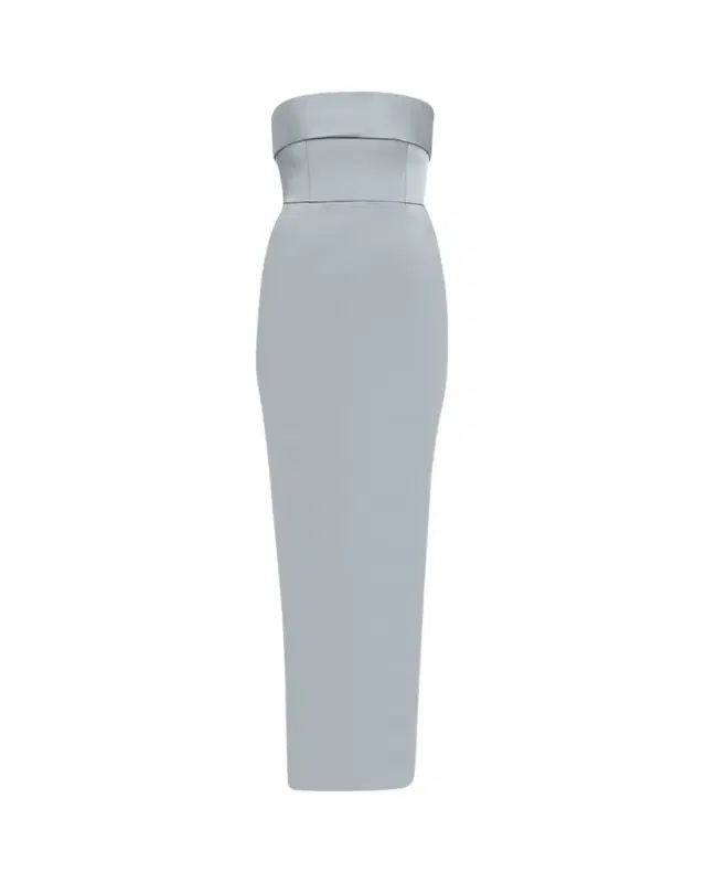 Rhea Strapless Column Gown