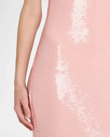 The New Arrivals by Ilkyaz Ozel Isis Scoop-Neck Sequin Column Gown | Thumbnail 9