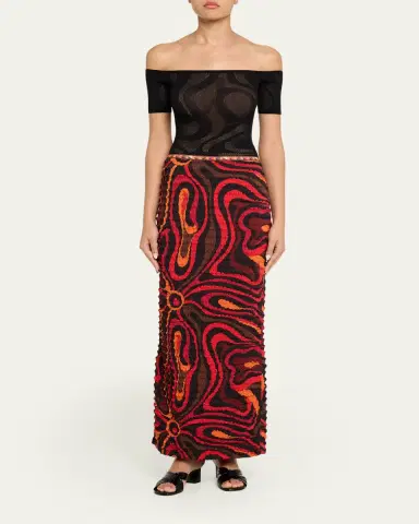 PUCCI Marmo Jacquard Short-Sleeve Top | Thumbnail 2 PUCCI Marmo Jacquard Short-Sleeve Top | Thumbnail 2