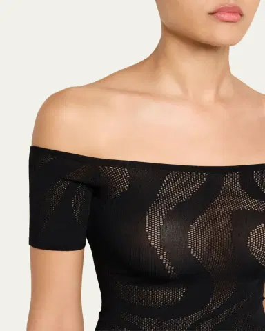 PUCCI Marmo Jacquard Short-Sleeve Top | Thumbnail 5 PUCCI Marmo Jacquard Short-Sleeve Top | Thumbnail 5