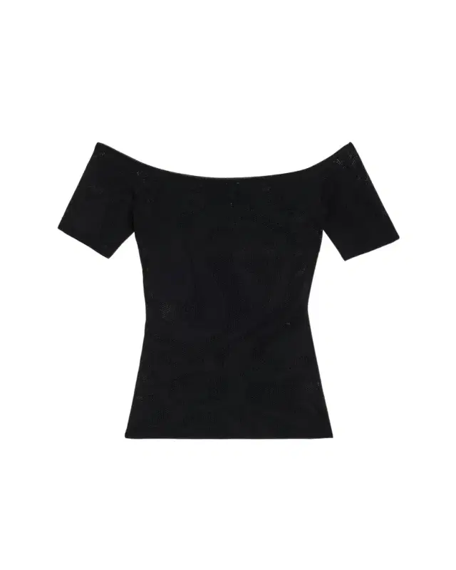 Marmo Jacquard Short-Sleeve Top