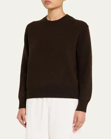 The Row Noval Cashmere Crewneck Sweater | Thumbnail 4 The Row Noval Cashmere Crewneck Sweater | Thumbnail 4