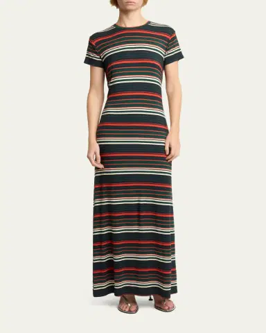 Proenza Schouler White Label Noelle Striped Stretch Cotton Dress | Thumbnail 2