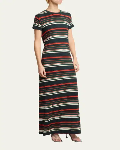 Proenza Schouler White Label Noelle Striped Stretch Cotton Dress | Thumbnail 4