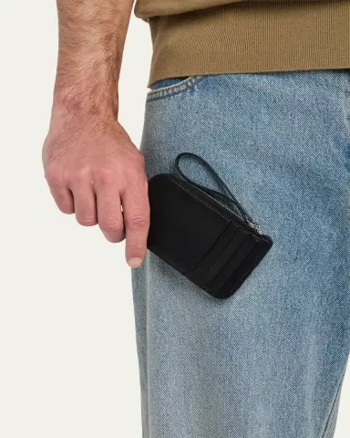 The Row Men's Zipped Leather Wallet | Thumbnail 2