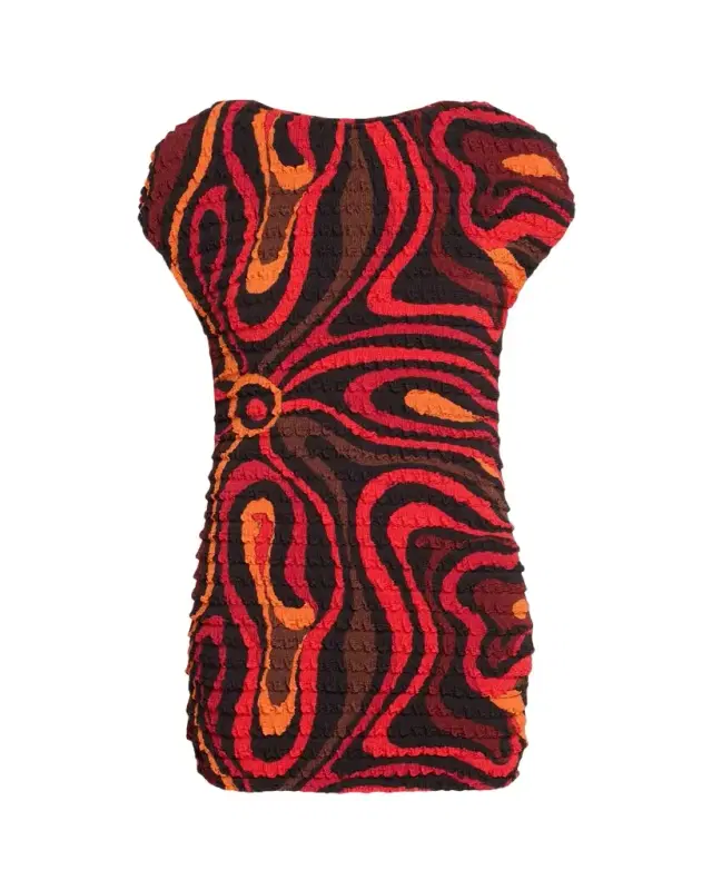 Marmo Print Shibori Mini Dress