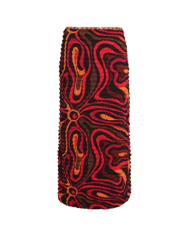 Pucci Marmo Print Shibori Skirt