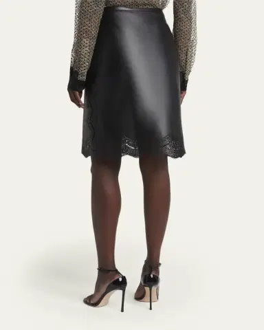 Tom Ford Lace Laser-Cut Leather Skirt | Thumbnail 3 Tom Ford Lace Laser-Cut Leather Skirt | Thumbnail 3
