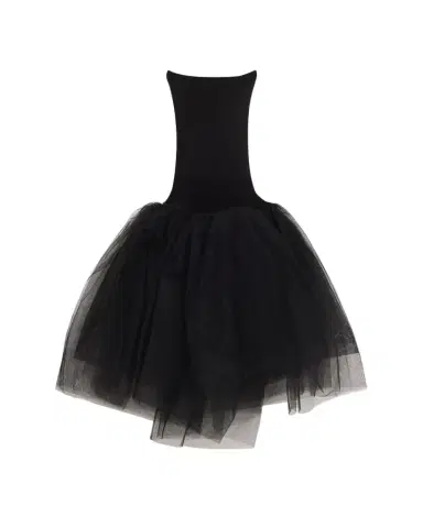 Junya Watanabe Drop-Waist Sheer Tulle Midi Skirt | Thumbnail 1 Junya Watanabe Drop-Waist Sheer Tulle Midi Skirt | Thumbnail 1