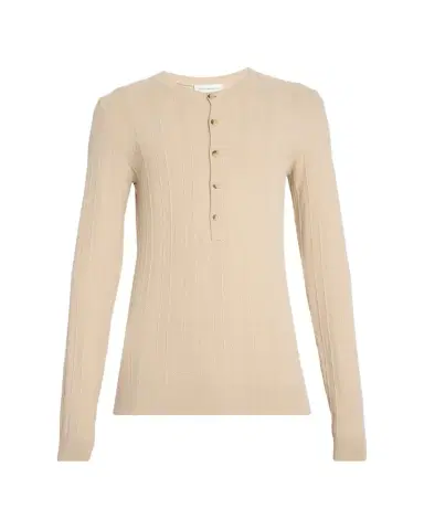 Dries Van Noten Men's Viscose-Blend Henley Shirt | Thumbnail 1