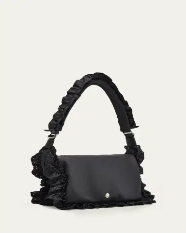 Simone Rocha Pillow Embroidered Ruffle-Trim Shoulder Bag | Thumbnail 3 Simone Rocha Pillow Embroidered Ruffle-Trim Shoulder Bag | Thumbnail 3