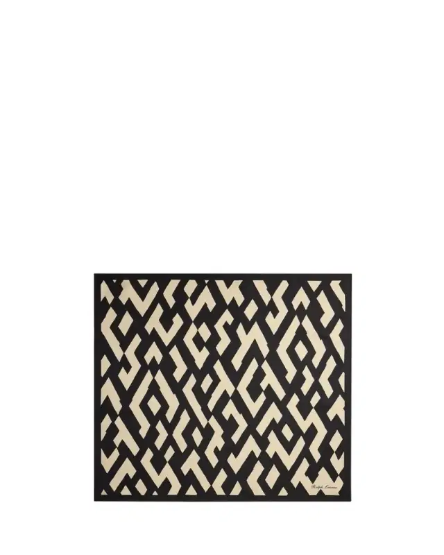 Ralph Lauren Collection Art Deco-Print Silk Twill Square Scarf