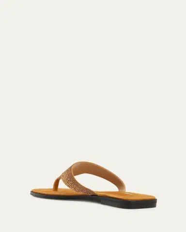 NODALETO Bulla Nova Embellished Suede Thong Sandals | Thumbnail 2