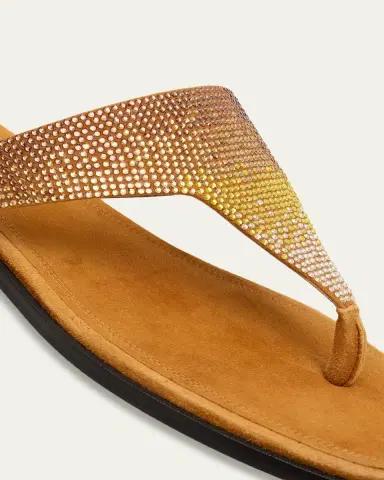 NODALETO Bulla Nova Embellished Suede Thong Sandals | Thumbnail 3