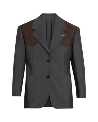 Versace Wool Colorblock Jacket | Thumbnail 1 Versace Wool Colorblock Jacket | Thumbnail 1