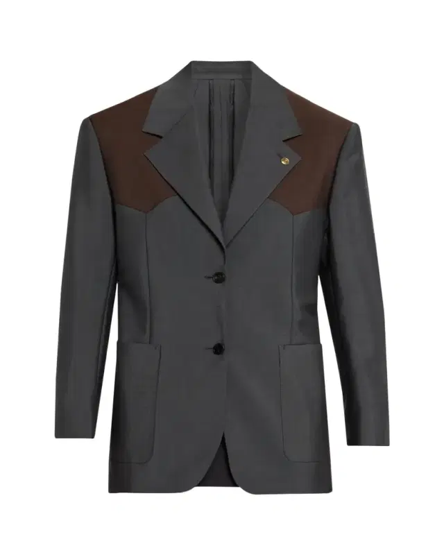 Versace Wool Colorblock Jacket