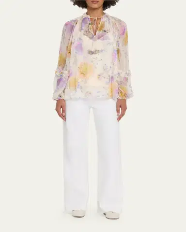 Zimmermann Luna Ruffle Billow Blouse | Thumbnail 2