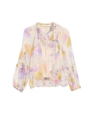 Zimmermann Luna Ruffle Billow Blouse | Thumbnail 1