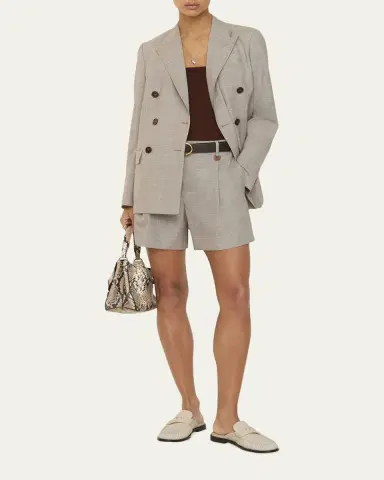 Burberry Raina Glen Plaid Wool Shorts | Thumbnail 2 Burberry Raina Glen Plaid Wool Shorts | Thumbnail 2