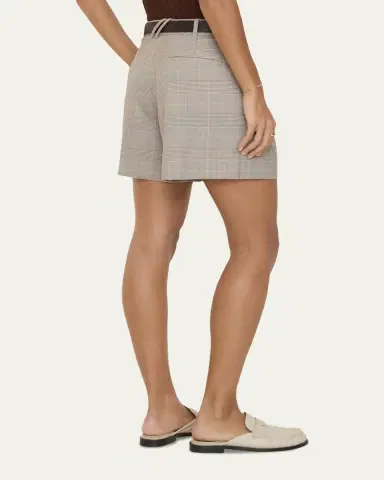 Burberry Raina Glen Plaid Wool Shorts | Thumbnail 3 Burberry Raina Glen Plaid Wool Shorts | Thumbnail 3