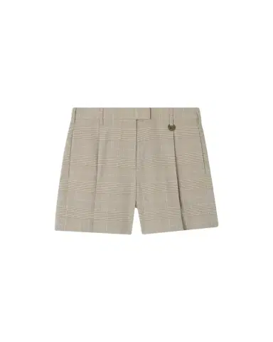 Burberry Raina Glen Plaid Wool Shorts | Thumbnail 1 Burberry Raina Glen Plaid Wool Shorts | Thumbnail 1