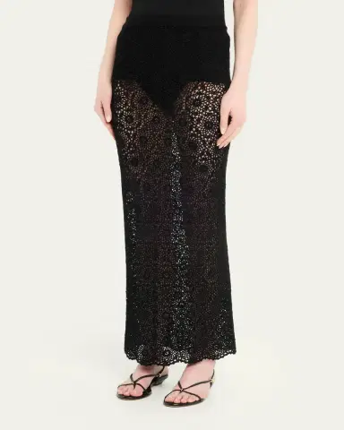 Nili Lotan Nika Knitted Maxi Skirt | Thumbnail 4 Nili Lotan Nika Knitted Maxi Skirt | Thumbnail 4