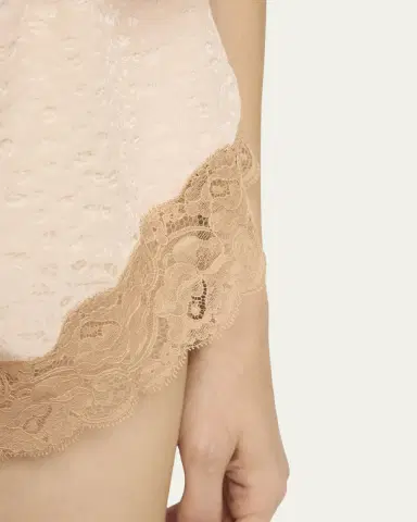 Chloé Lace-Trim Floral Silk Jacquard Pull-On Shorts | Thumbnail 5 Chloé Lace-Trim Floral Silk Jacquard Pull-On Shorts | Thumbnail 5