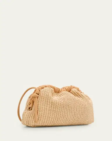 MANSUR GAVRIEL Cloud Mini Woven Raffia Clutch Bag | Thumbnail 3 MANSUR GAVRIEL Cloud Mini Woven Raffia Clutch Bag | Thumbnail 3