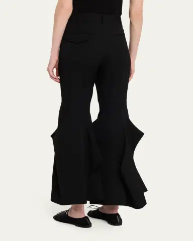Comme des Garçons Wool Sculptural Flare Pants | Thumbnail 3 Comme des Garçons Wool Sculptural Flare Pants | Thumbnail 3