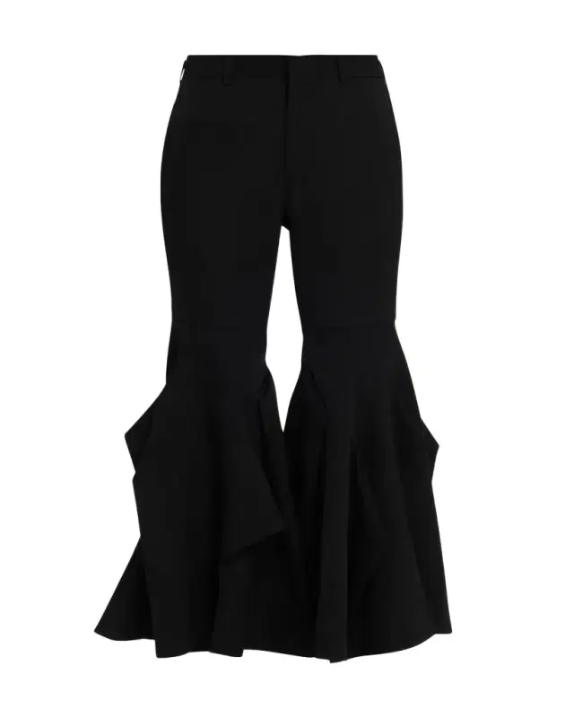 Comme des Garcons Wool Sculptural Flare Pants