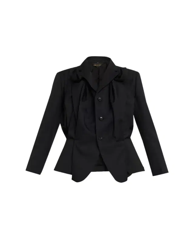 Comme des Garcons Draped Single-Breasted Blazer
