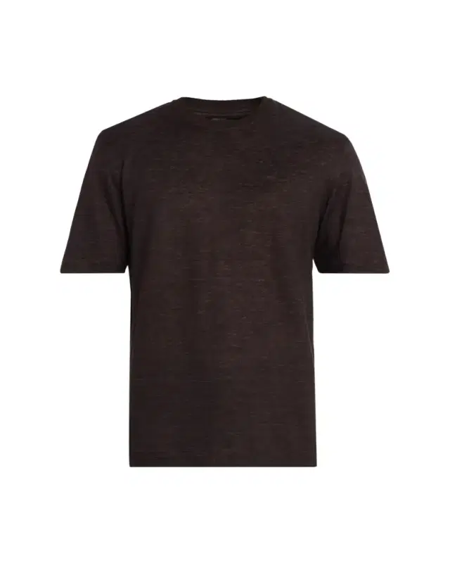 ZEGNA Men's Linen Crewneck T-Shirt
