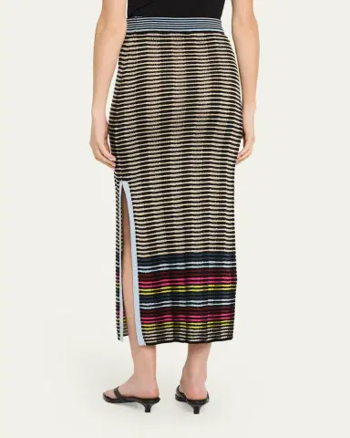 Christopher John Rogers Wave Knit Midi Pencil Skirt | Thumbnail 3