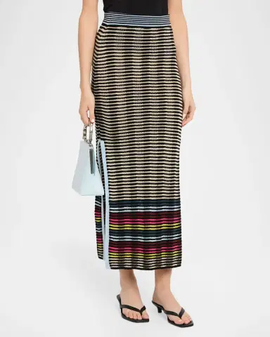 Christopher John Rogers Wave Knit Midi Pencil Skirt | Thumbnail 8