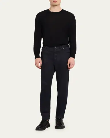 Zegna Men's Stretch Straight Leg Five-Pocket Pants | Thumbnail 2 Zegna Men's Stretch Straight Leg Five-Pocket Pants | Thumbnail 2