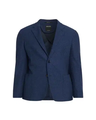 Zegna Men's Cotton Jerseywear Patch-Pocket Blazer | Thumbnail 1