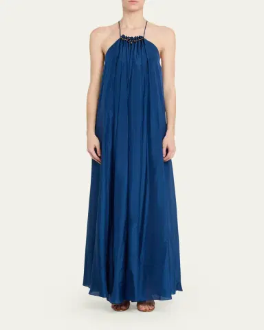 Zimmermann Aster Gathered Bead Maxi Dress | Thumbnail 2