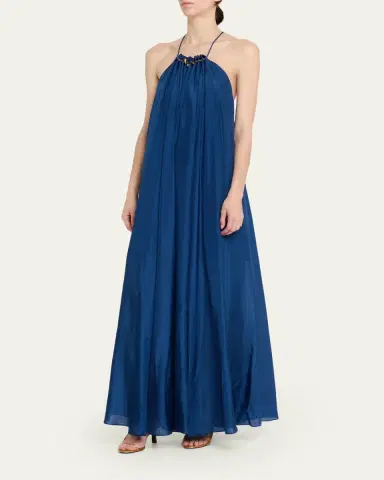 Zimmermann Aster Gathered Bead Maxi Dress | Thumbnail 4