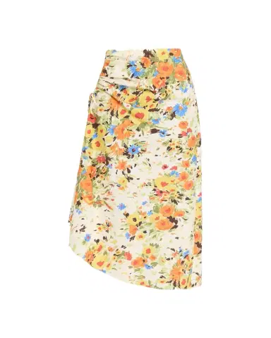 A.L.C. Naomi Floral Draped Midi Skirt | Thumbnail 1