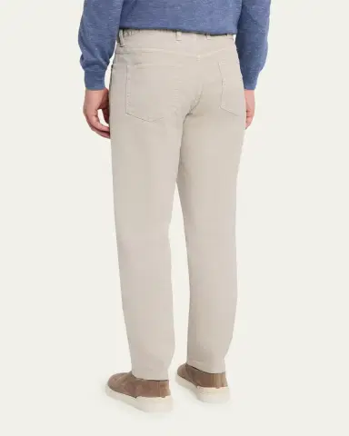Zegna Men's Stretch Straight Leg Five-Pocket Pants | Thumbnail 3 Zegna Men's Stretch Straight Leg Five-Pocket Pants | Thumbnail 3